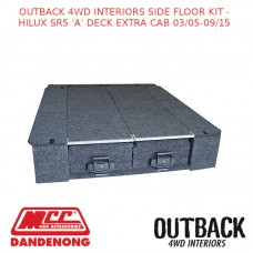 OUTBACK 4WD INTERIORS SIDE FLOOR KIT - HILUX SR5 'A' DECK EXTRA CAB 03/05-09/15